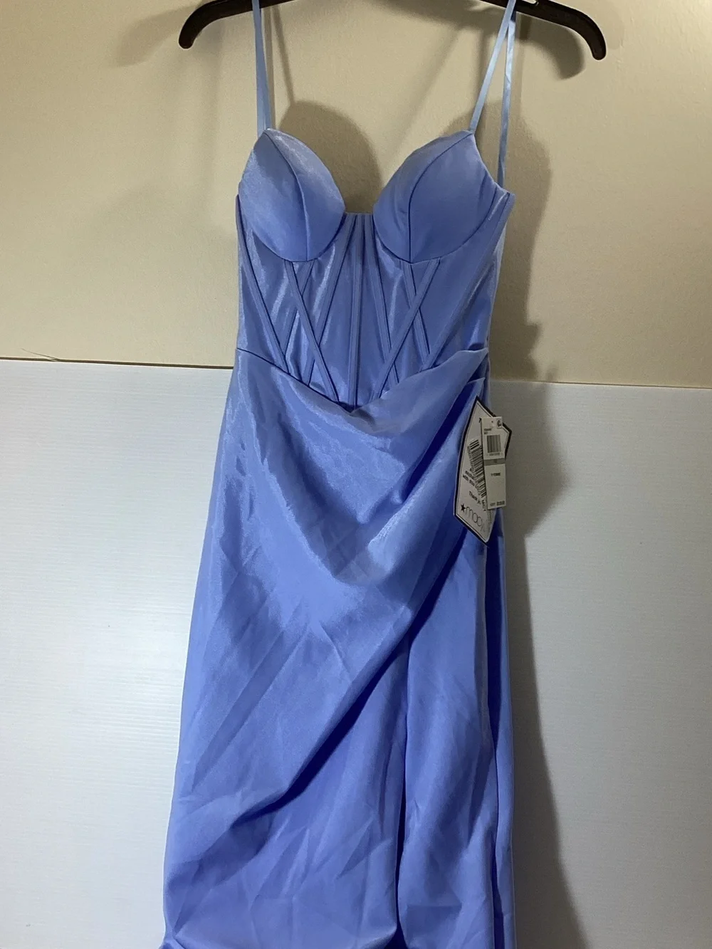 B. Darlin Women's Satin Corset Gown